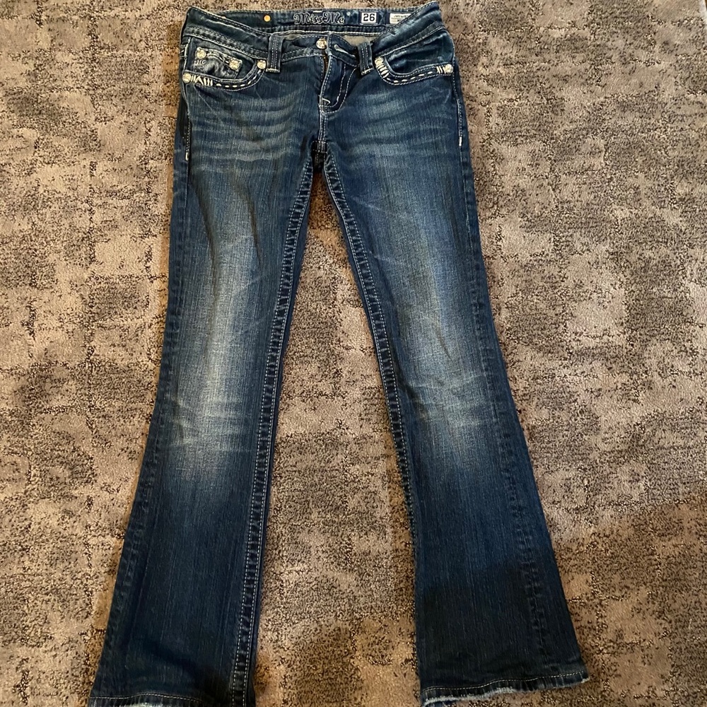 Miss me jeans Denim blue. Size 26. Great condition